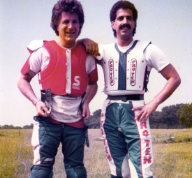 Steve and Manny Elias at Charity Motor  Cross Race - 1980